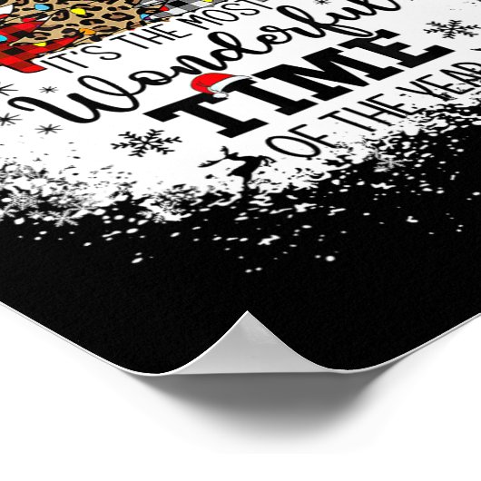 Het is de mooiste tijd van het jaar Kerstmis Poster (Hoek)