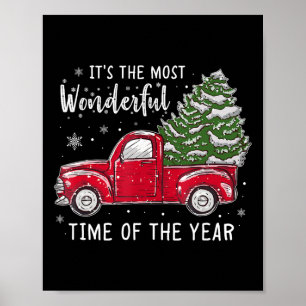 Het is de mooiste tijd van het jaar kerstmis poster