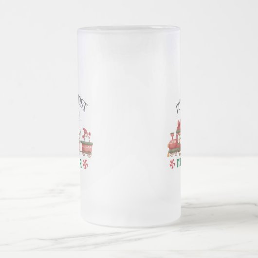 Het is de mooiste tijd van het jaar matglas bierpul (Center)