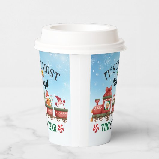 Het is de mooiste tijd van het jaar papieren bekers (Rechts)