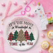 Het is de mooiste tijd van het jaar papieren bordje (Feest)