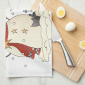 Het is de mooiste tijd van het jaar sneeuwman theedoek (Quarter Fold)