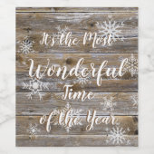 Het is de mooiste tijd van het Jaar Wijn Etiket (Enkel label)