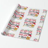 Het is de mooiste tijd voor een BIER Cadeaupapier (Uitgerold)