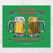 Het is de mooiste tijd voor een bier etiket (Enkel label)