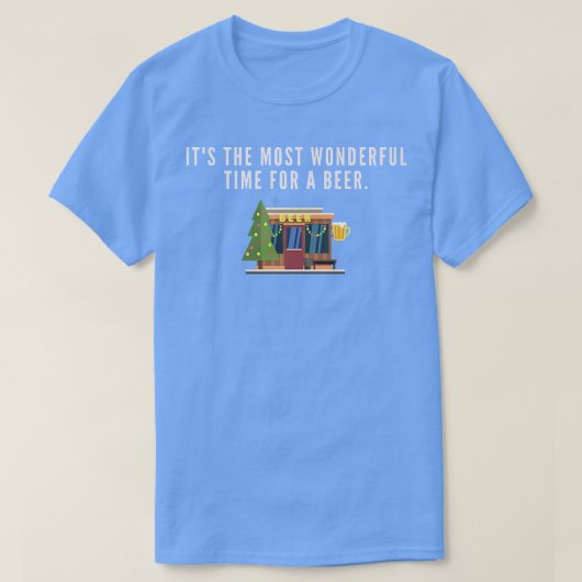 Het is de mooiste tijd voor een bier t-shirt (Design voorkant)