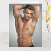 Het is de Pits Hot Guy Greetings Kaart (Gele Bloem)