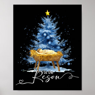 Het Is De Rede Jesu Christelijke Kerstboom Kerstmi Poster
