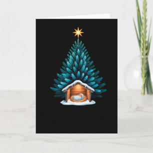 Het Is De Reden Baby Jezus Kribbe Kerststal Kerstm Kaart