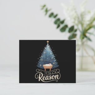 Het is de reden Christelijke Religieuze Kerstmis B Feestdagenkaart