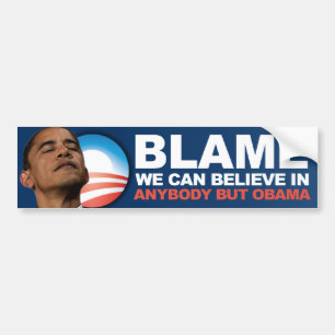 Het is de schuld waar we in kunnen geloven - Anti- Bumpersticker