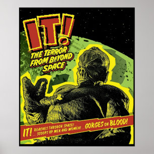 Het is de terreur uit de ruimte poster