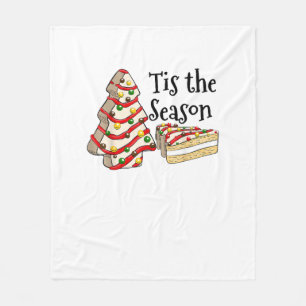 Het Is De Tijd Kerstboom Vintage Kerstmis Co Fleece Deken
