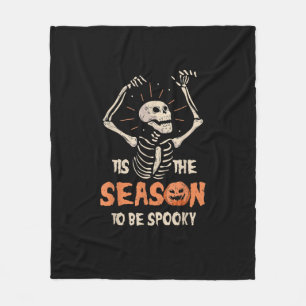 Het Is De Tijd Om Een Enge Grappige Skelet Hallowe Fleece Deken