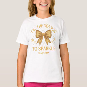 Het Is De Tijd Om Te Fonkel Kerstvakantie Goud T-shirt
