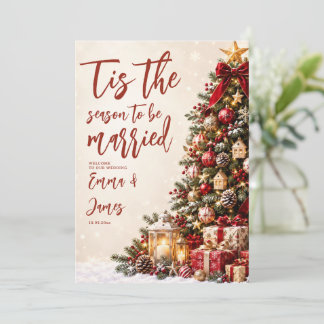 Het is de tijd om te trouwen Kerst Huwelijk In Kaart