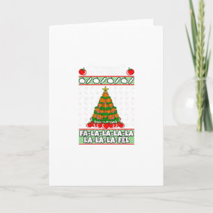 Het Is De Tijd Om Veganistische Kerst Pyjama X-Mas Kaart