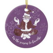 Het is de tijd om Yoga Kerstman adem te halen Gepe
