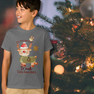 Het is de tijd van het jaar om lelijke rendiertrui t-shirt