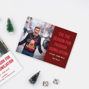 Het is de tijd van het jaar voor modevernedering K Briefkaart