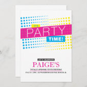 Het is de uitnodiging van de Dag van de Tijd van d (Voorkant / Achterkant)