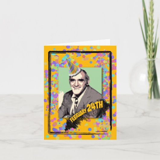 Het is de Verjaardag van Abe Vigoda! Kaart (Voorkant)