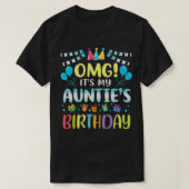 Het is de verjaardag van mijn tante. t-shirt (Design voorkant)