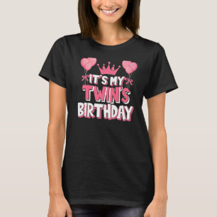Het is de verjaardag van mijn tweeling t-shirt