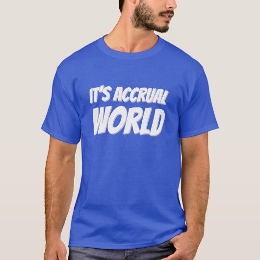 Het is de wereld van de periodes t-shirt (Voorkant)
