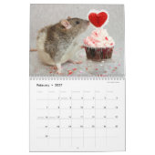Het is de wereldagenda van een Rat Kalender (Feb 2027)