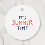 Het is de zomertijd bedankjes labels (Voorkant)