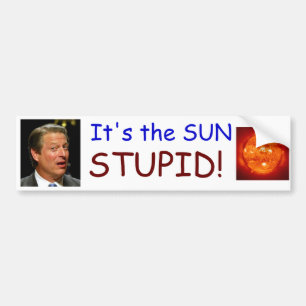 Het is de ZON STOMMERD! Bumpersticker