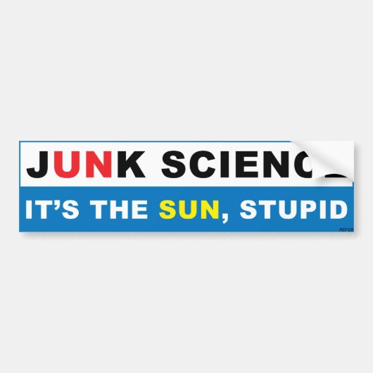 Het is de zon, stut bumpersticker (Voorkant)