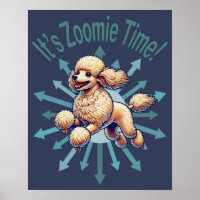 Het is de Zoomie Time Poodle