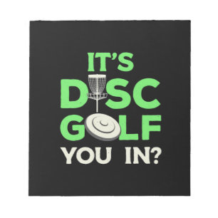 Het Is Disc Golf Je In Notitieblok