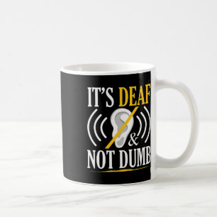 Het is doof en niet dom Asl dove gebarentaal doof Koffiemok
