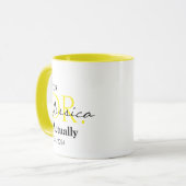 Het is Dr. [Aangepaste naam] Werkelijk ingesteld.  Mok (Voorkant links)