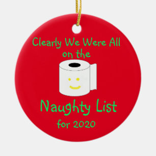 Het is duidelijk dat we allemaal op de Naughty Lis Keramisch Ornament