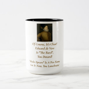 Het is duidelijk! Het is Edward de Vere.  Mok