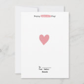 Het is echt een traktatie om jouw vriend te zijn v feestdagenkaart (Achterkant)