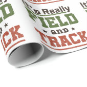 Het is echt Field and Track Funny Athlete Cadeaupapier (Rol Hoek)