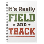 Het is echt Field and Track Funny Athlete Notitieboek (Voorkant)