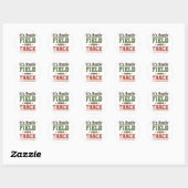 Het is echt Field and Track Funny Athlete Ronde Sticker (Vel)