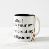 Het is echt tweekleurige koffiemok (Voorkant rechts)