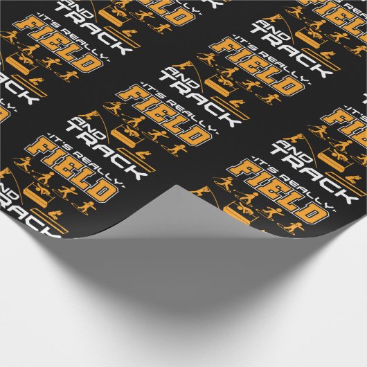 Het is echt veld en spoor Thrower Jumper Cadeaupapier (Hoek)