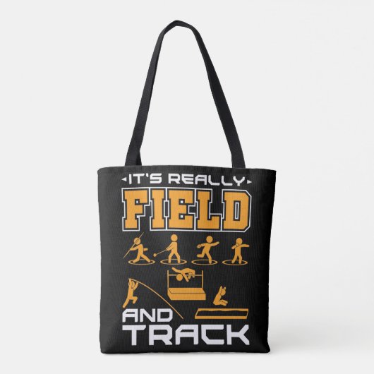 Het is echt veld en spoor Thrower Jumper Draagtas (Achterkant)