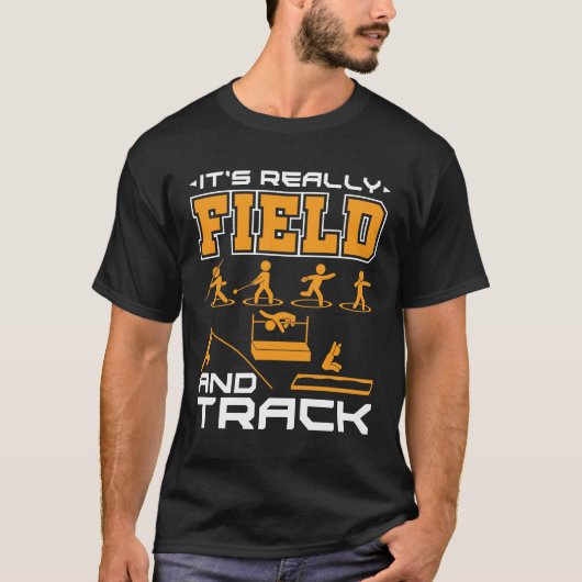 Het is echt veld en spoor Thrower Jumper T-shirt (Voorkant)