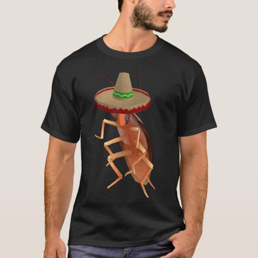 Het is echte Taco Hours Funny Dancing Cockroach Da T-shirt (Voorkant)