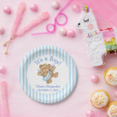 Het is een Aangepaste Teddy Bear Angel Papieren Bordje (Feest)