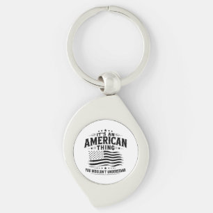 Het is een Amerikaans iets USA patriottische humor Sleutelhanger